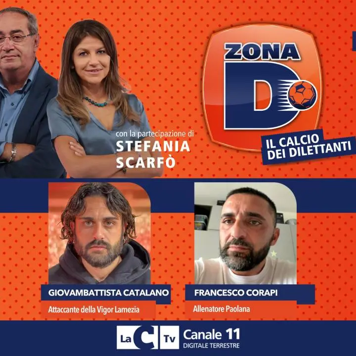 Il calcio dilettantistico protagonista su\u00A0LaC Tv, Catalano e Corapi ospiti di Zona D\n