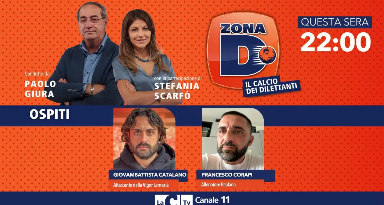 Il calcio dilettantistico protagonista su\u00A0LaC Tv, Catalano e Corapi ospiti di Zona D\n