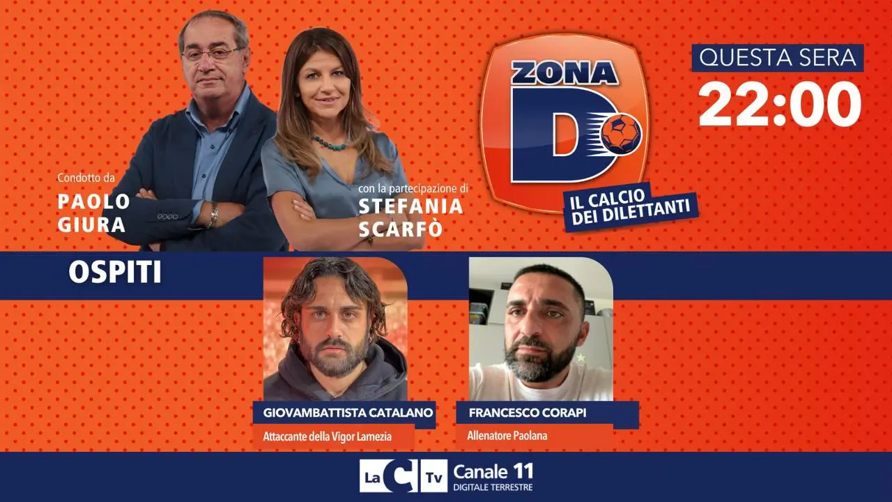 Il calcio dilettantistico protagonista su\u00A0LaC Tv, Catalano e Corapi ospiti di Zona D\n
