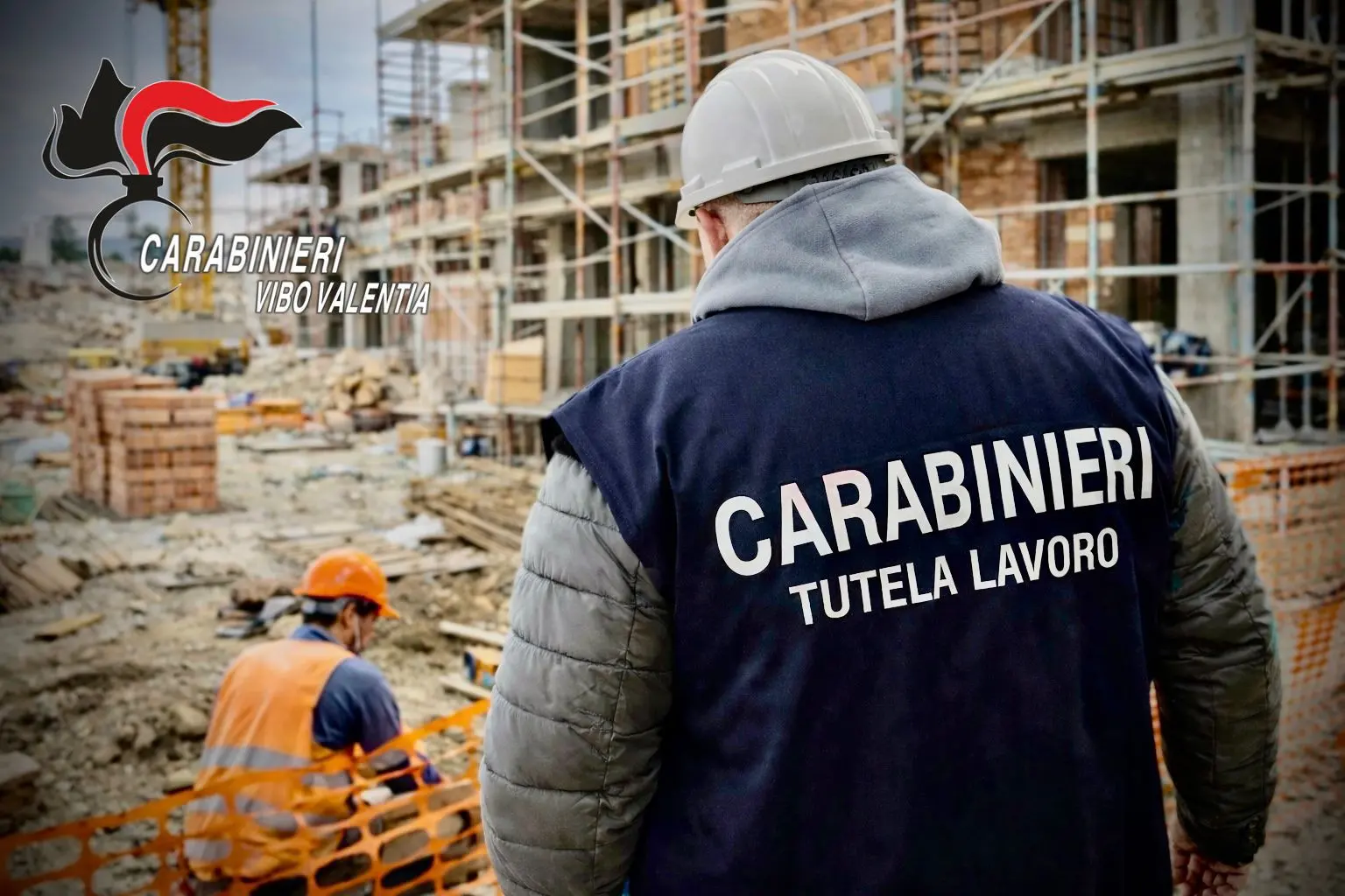 Controlli nei cantieri edili del Vibonese: 7 aziende irregolari su 8, 4 lavoratori in nero, 8 persone denunciate\n