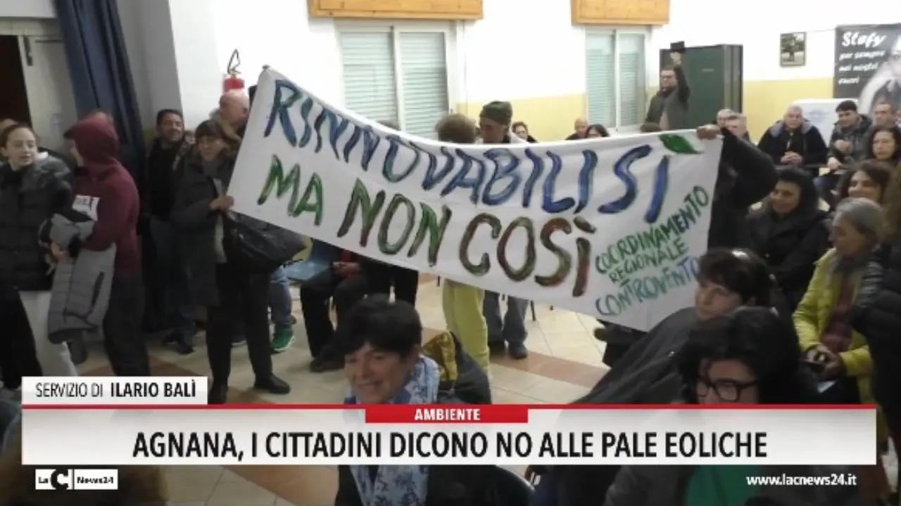 Agnana, i cittadini dicono no alle pale eoliche