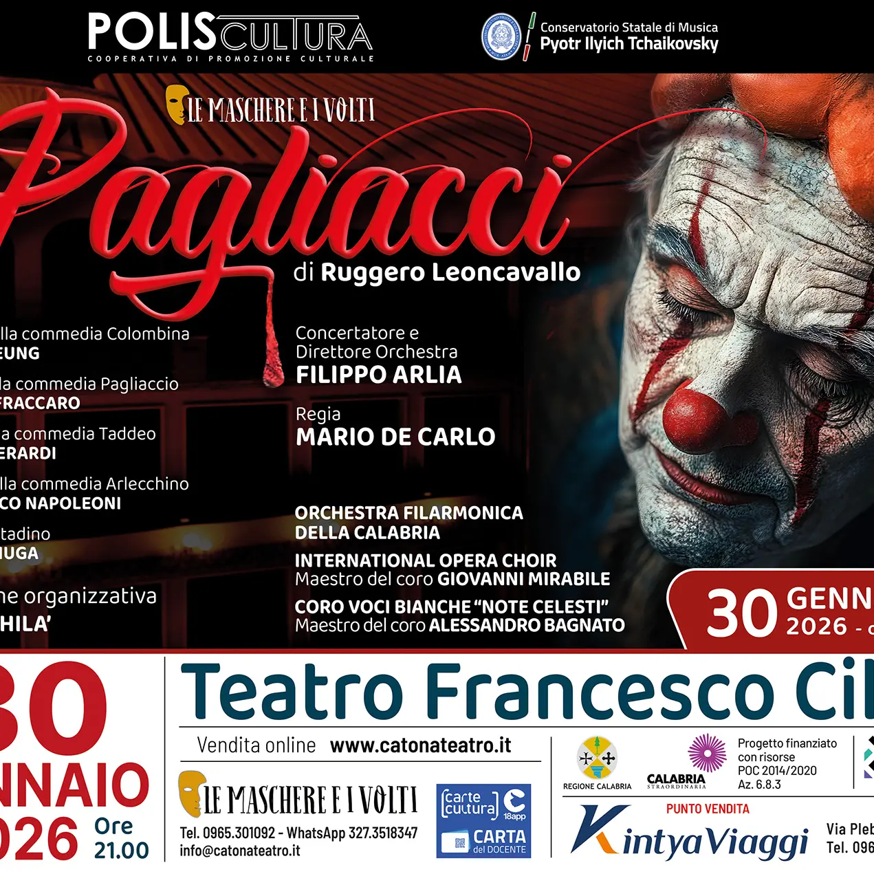 Pagliacci torna a casa, al Cilea la grande opera tra radici calabresi e scena internazionale\n