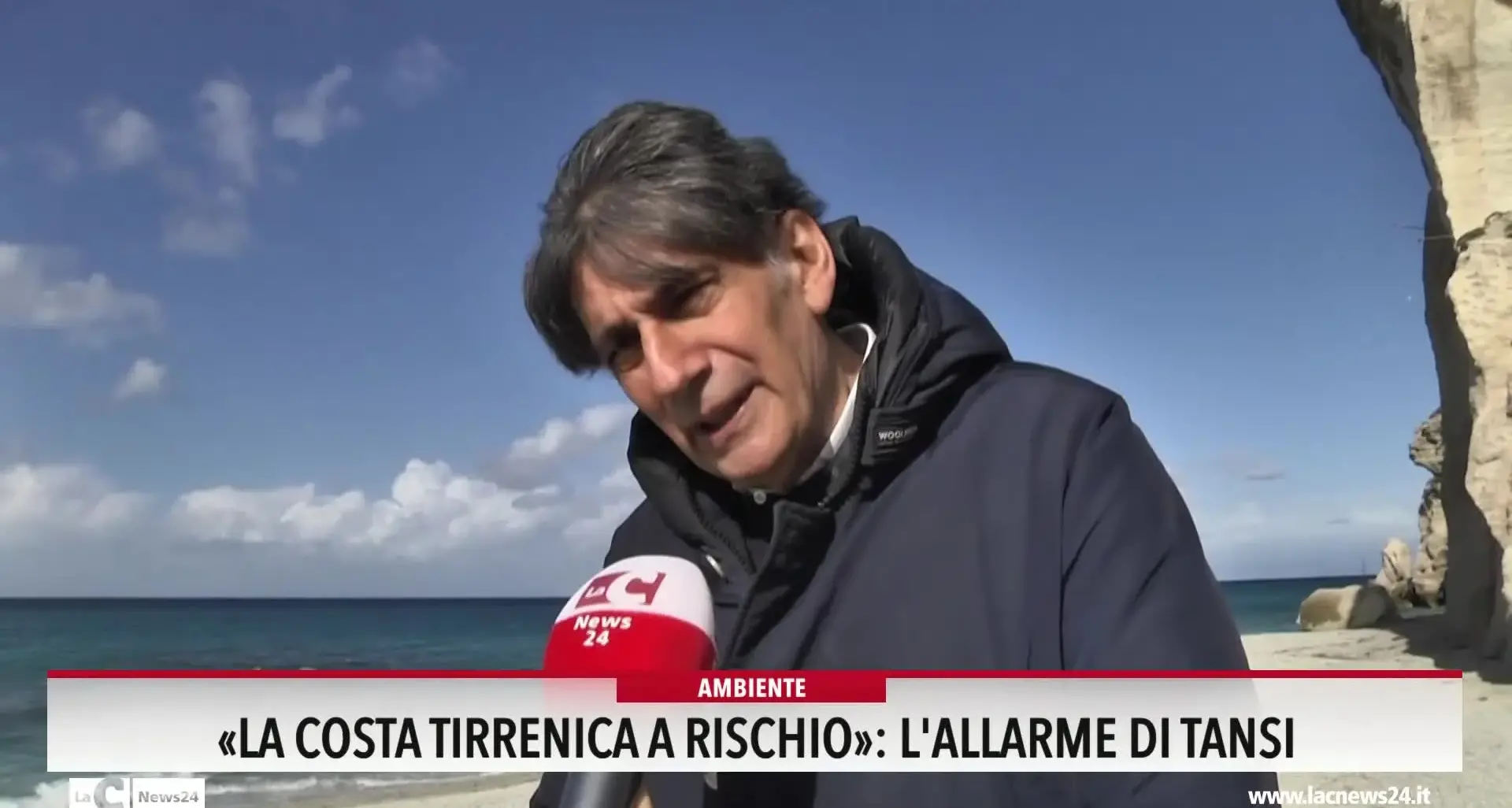 La costa tirrenica a rischio, l'allarme di Tansi