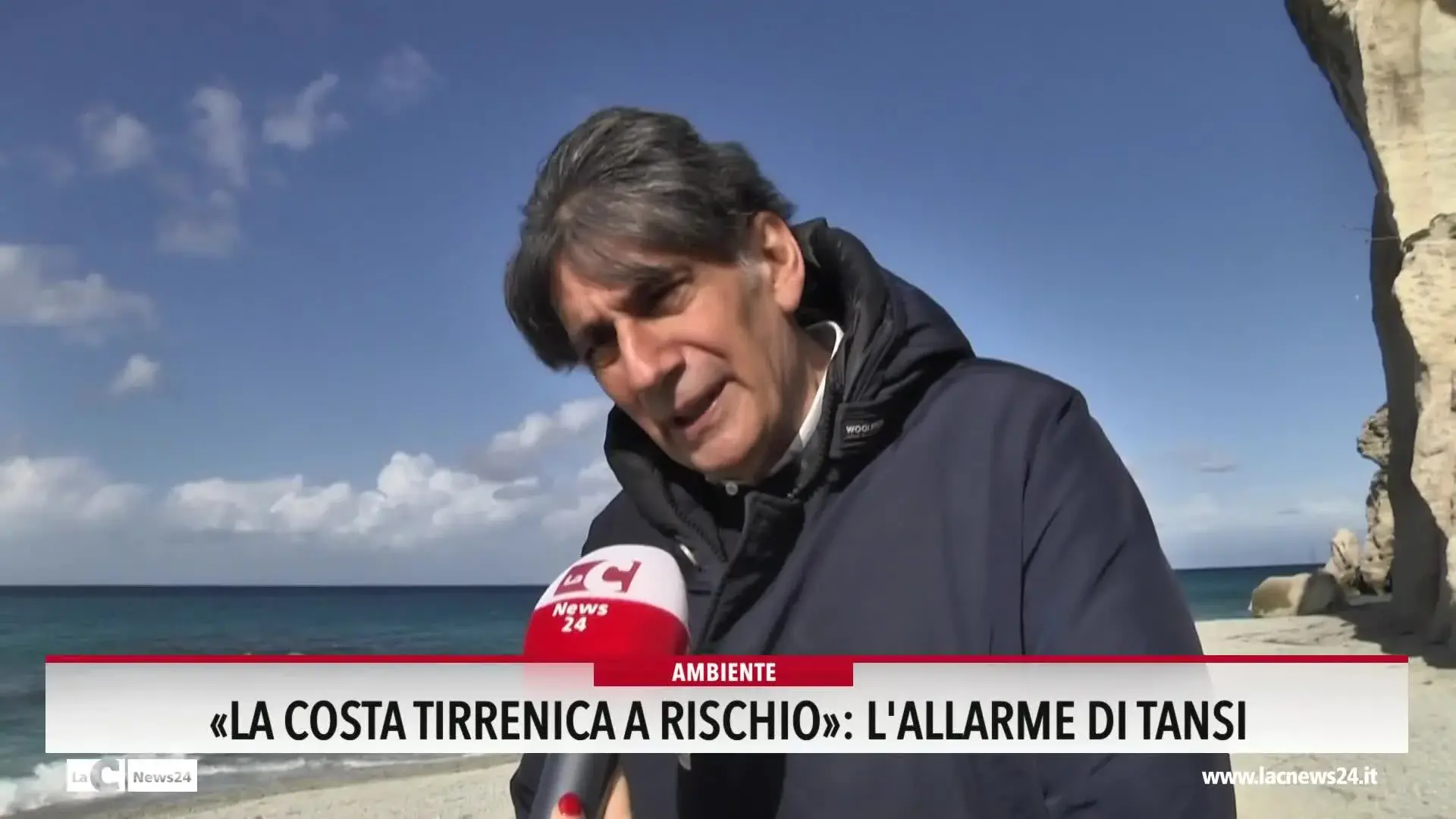 La costa tirrenica a rischio, l'allarme di Tansi
