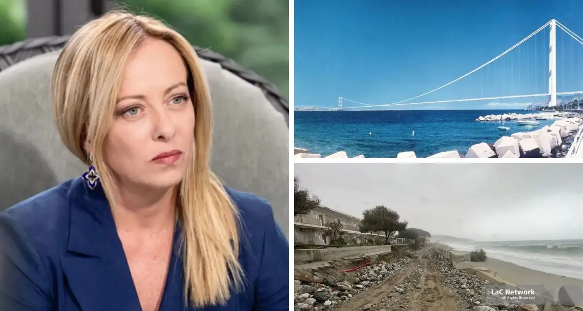 Frenata di Meloni sul Ponte (e sui poteri a Occhiuto e Schifani): il ciclone Harry investe il centrodestra\n
