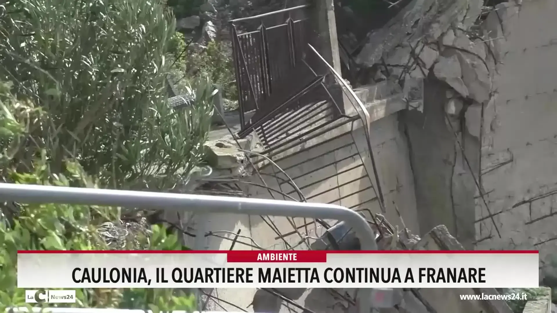 Caulonia, il quartiere Maietta continua a franare