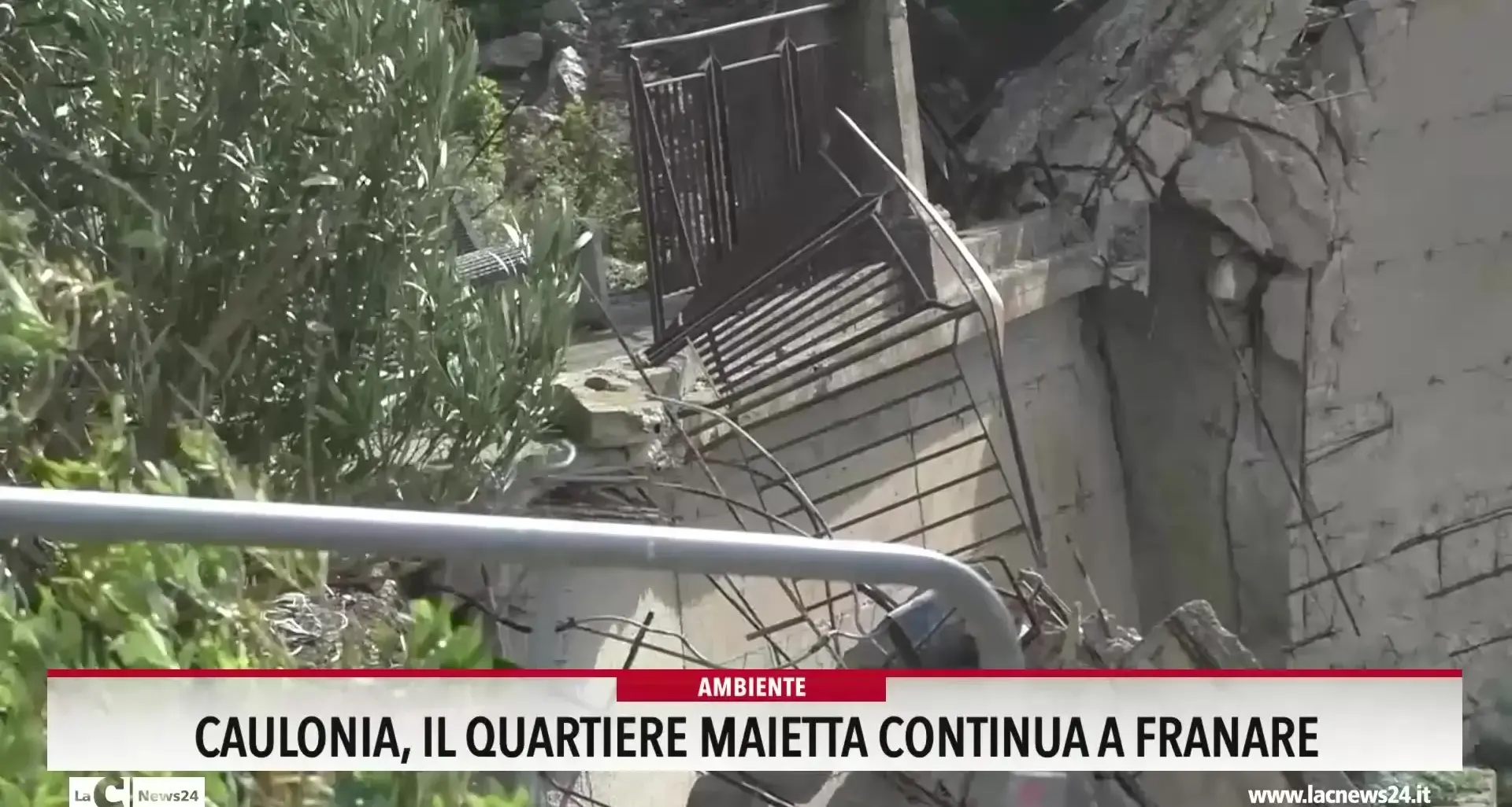 Caulonia, il quartiere Maietta continua a franare