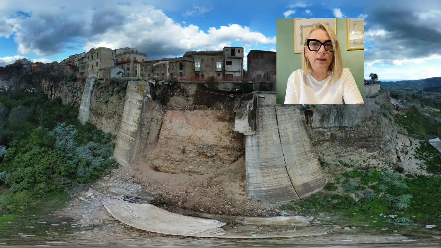 Caulonia e la frana a Maietta, Belcastro: «E’ tempo di azioni concrete»\n