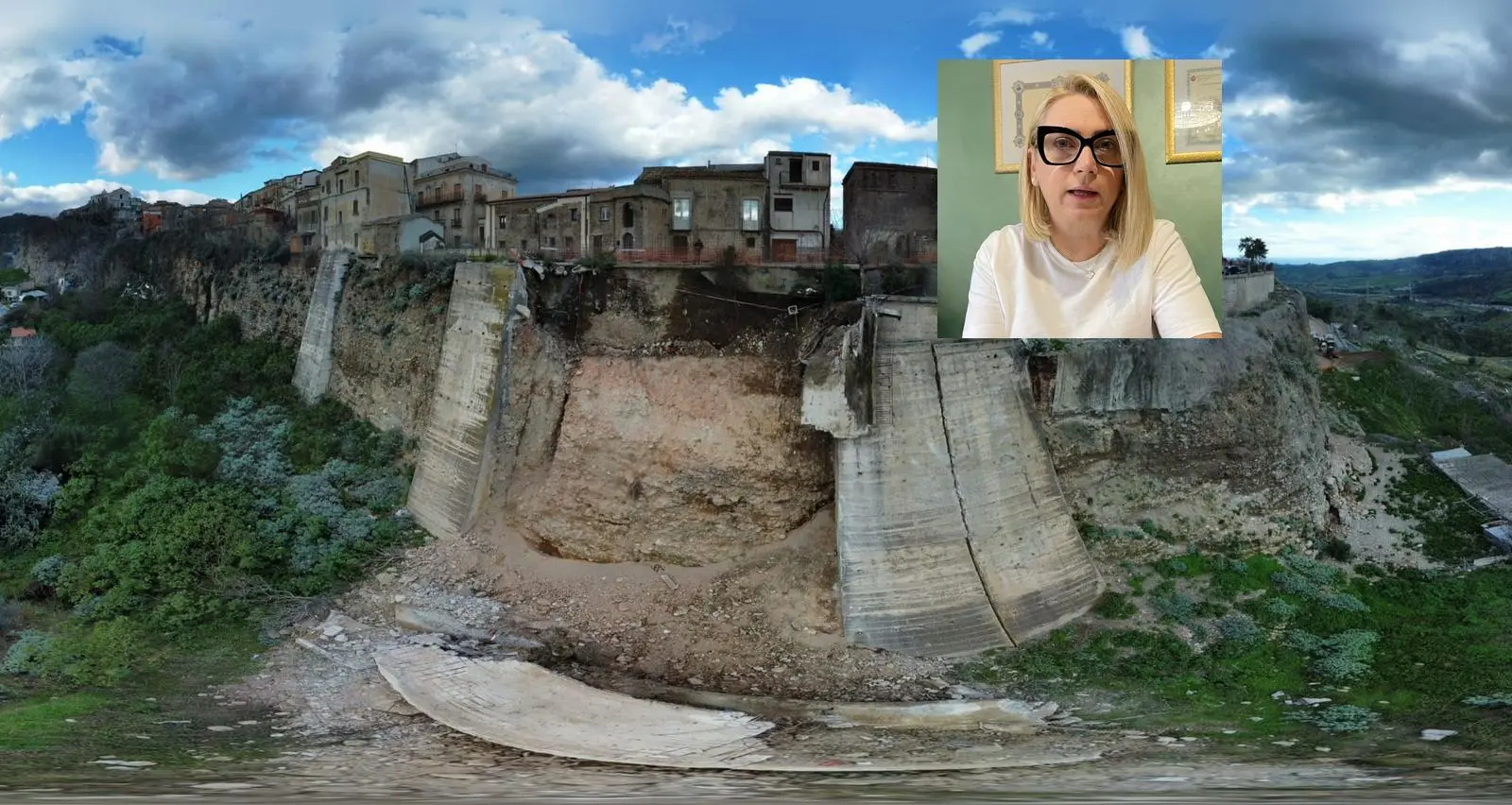 Caulonia e la frana a Maietta, Belcastro: «E’ tempo di azioni concrete»\n