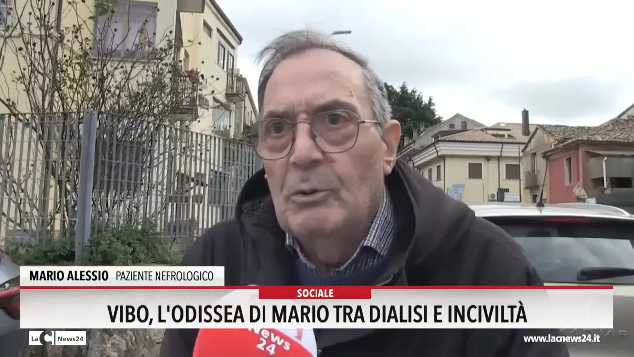 Vibo, l'odissea di Mario tra dialisi e inciviltà
