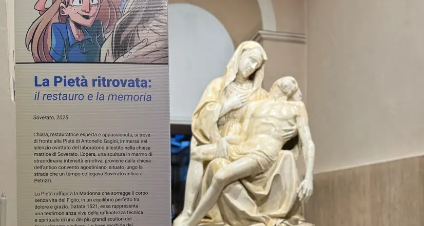 Fa tappa a Soverato il progetto espositivo “Antonello Gagini e la Pietà – Il Fumetto”\n
