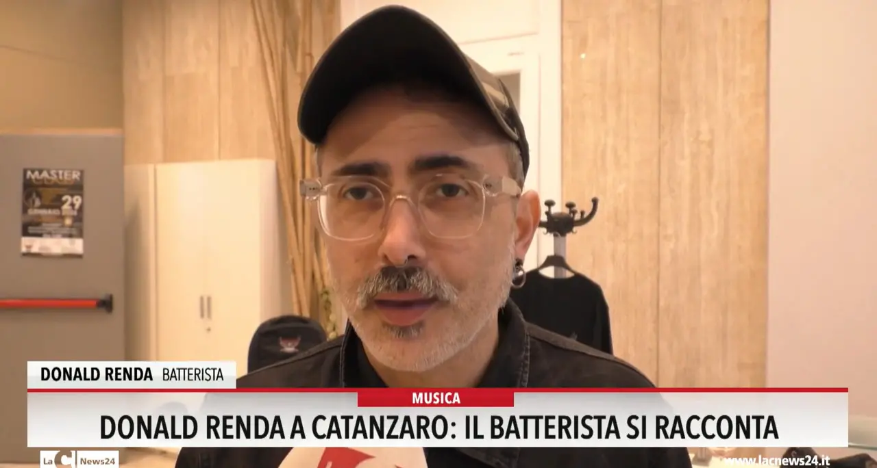 Donald Renda a Catanzaro: il batterista si racconta