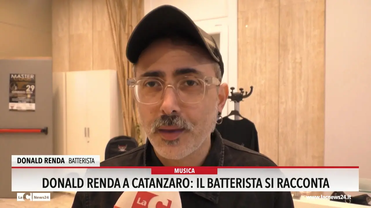 Donald Renda a Catanzaro: il batterista si racconta