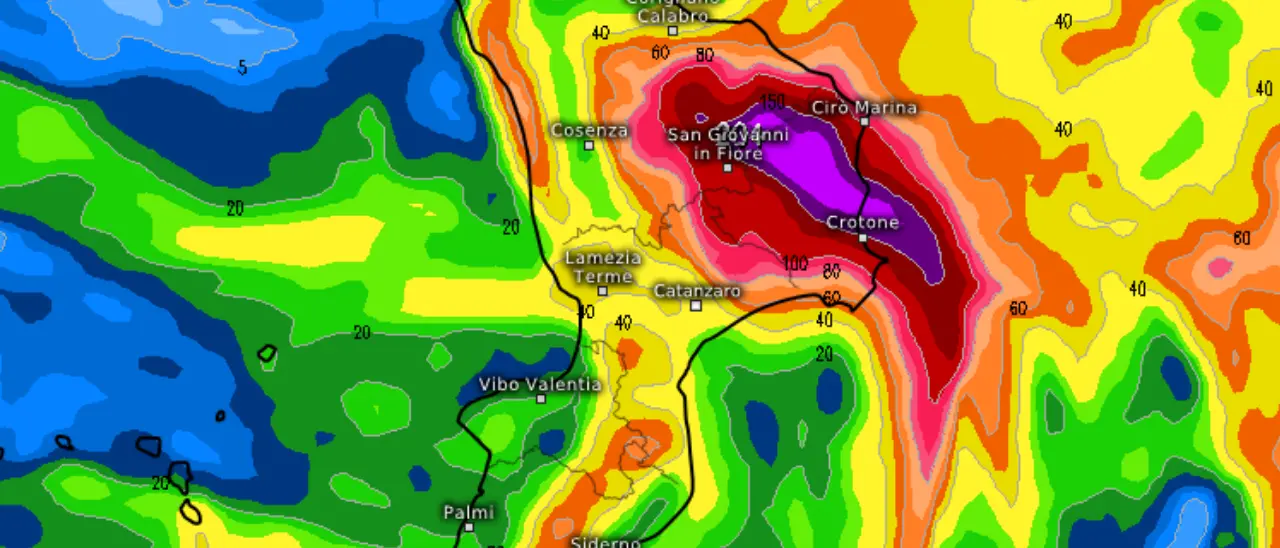 Meteo Vibonese, il maltempo non molla: nuovo peggioramento in vista con vento, pioggia e freddo\n