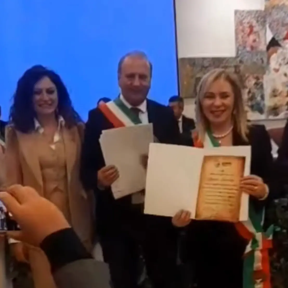 Riconoscimento SVIMAR al Sindaco di Gioia Tauro Simona Scarcella\n