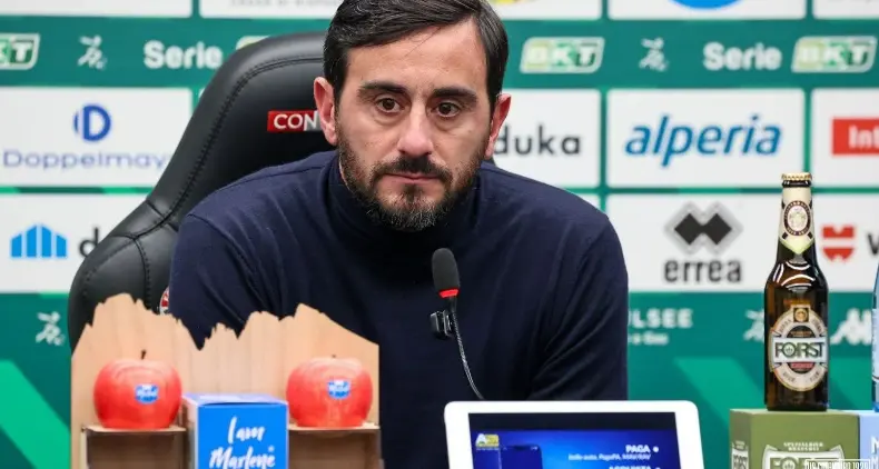 Sudtirol-Catanzaro (2-1), Aquilani non fa sconti: «Torniamo a casa leccandoci le ferite, questa amarezza va trasformata in rabbia»\n