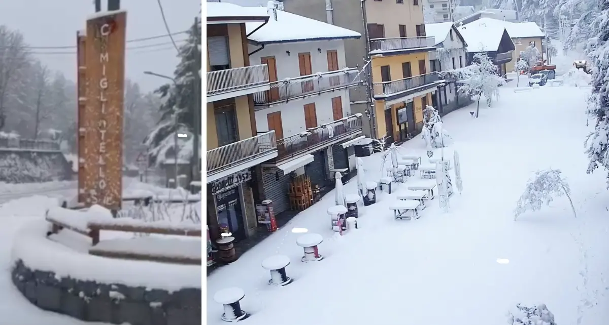 Sila e Pollino imbiancate, torna il magico spettacolo della neve in provincia di Cosenza\n