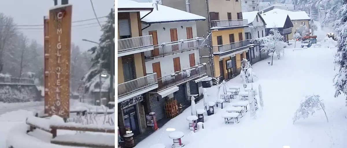 Sila e Pollino imbiancate, torna il magico spettacolo della neve in provincia di Cosenza\n