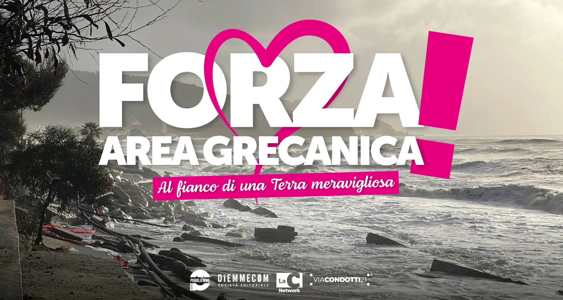 “Forza Area Grecanica!”, al fianco dei territori colpiti dal ciclone Harry:\u00A0parte dal Reggino la campagna del network LaC\n