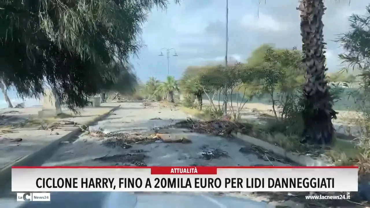 Ciclone Harry, fino 20 mila euro per lidi danneggiati