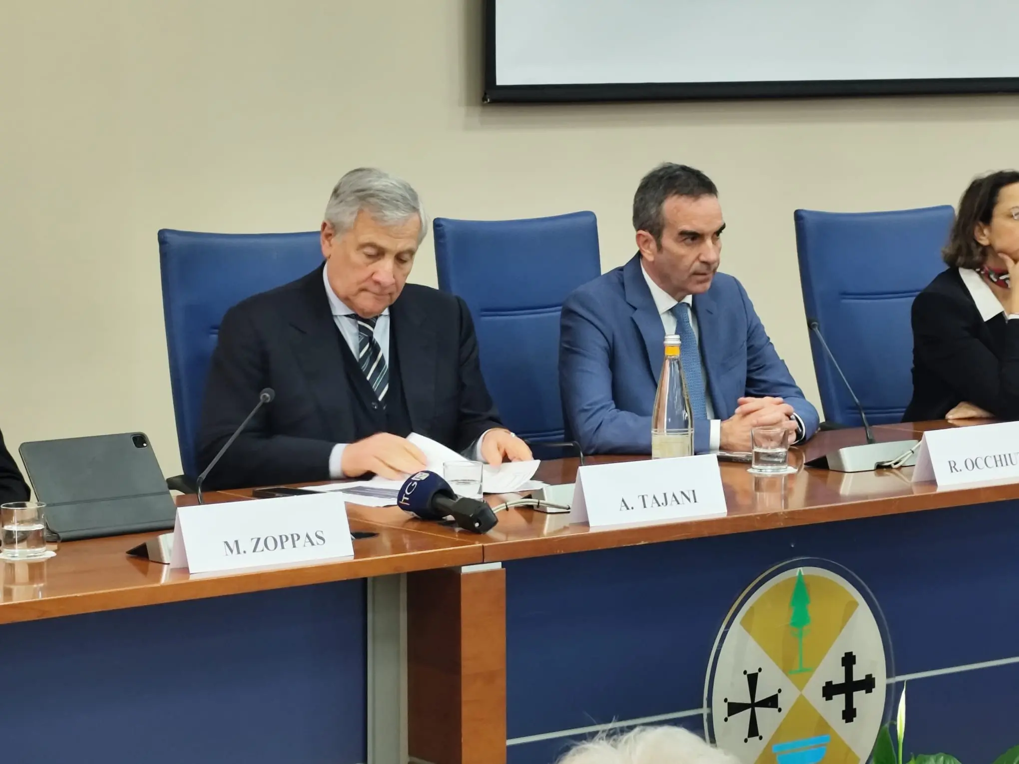 Reggio, Tajani incontra le imprese dopo il ciclone Harry per annunciare il piano d’azione del Governo: «Risposte date con tempestività»