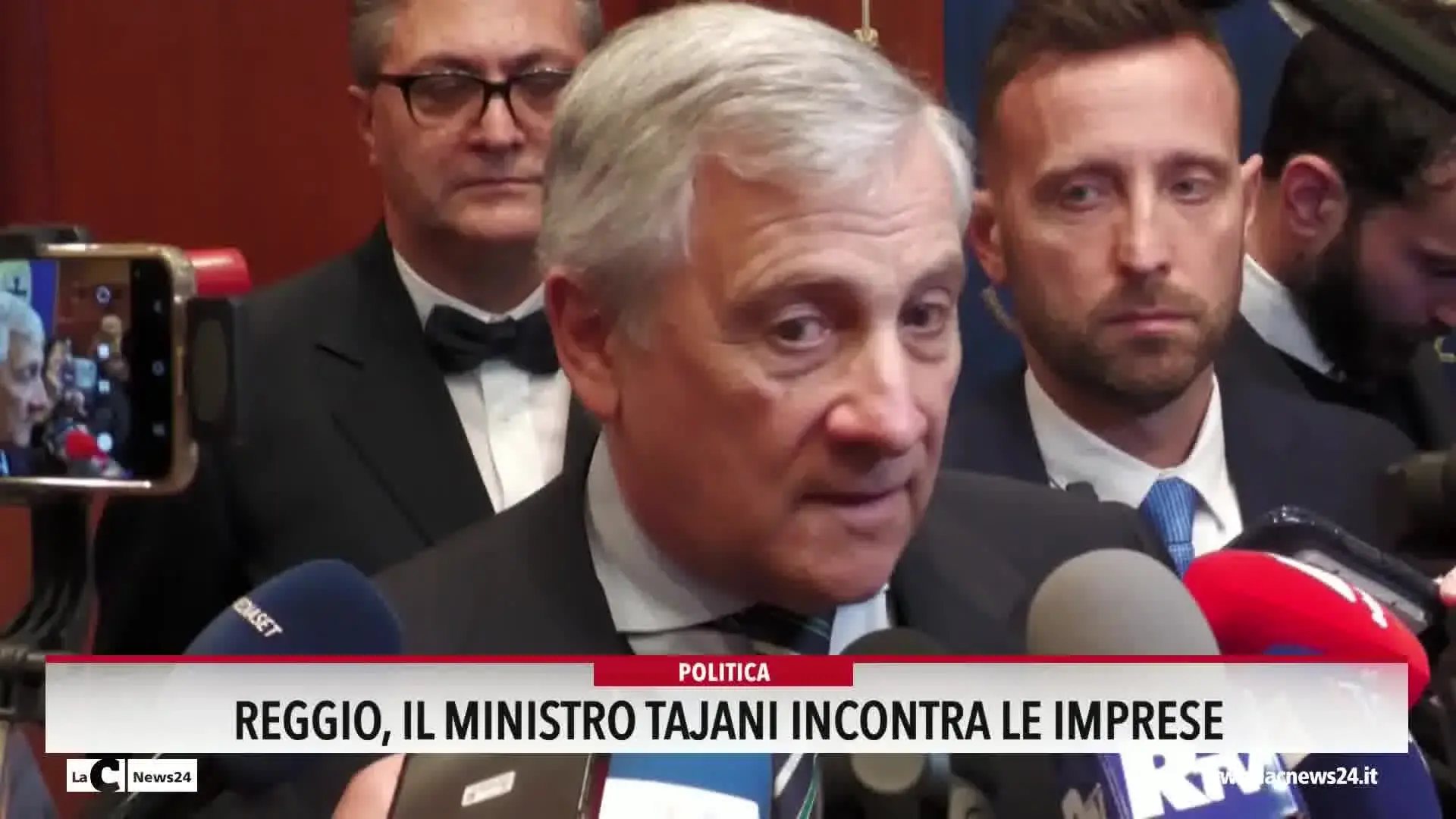 Reggio, il ministro Tajani incontra le imprese