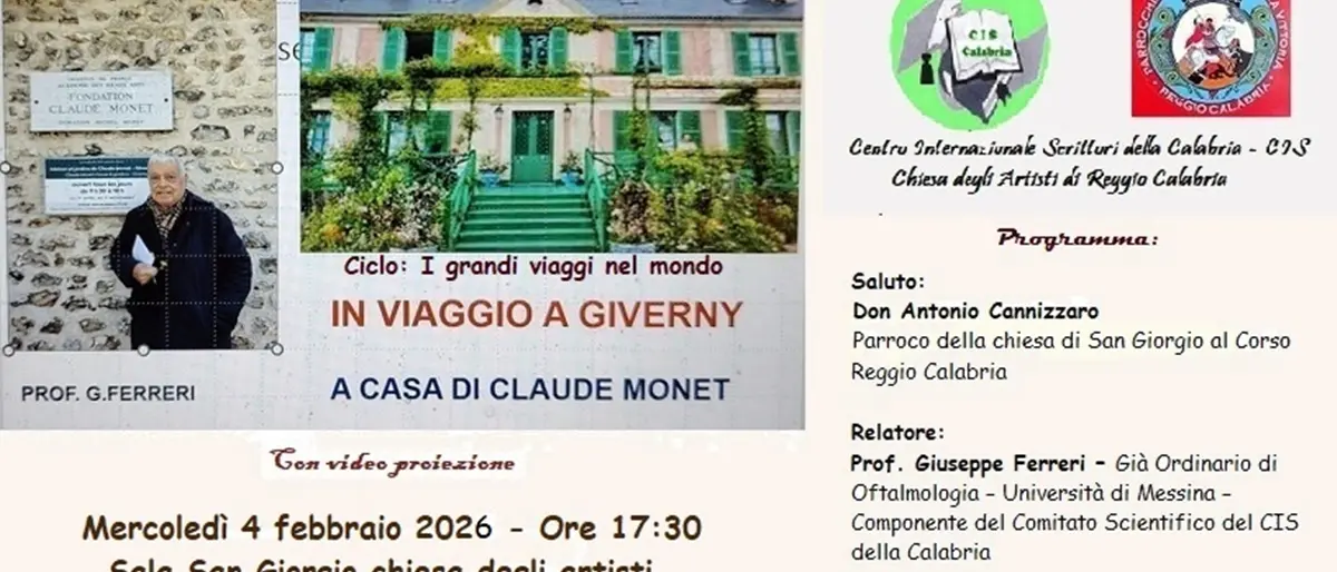 Il Centro Internazionale Scrittori della Calabria “A\u00A0casa di Claude Monet”\n