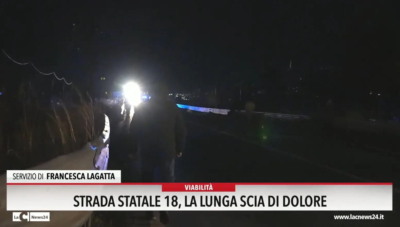 Strada statale 18, la lunga scia di dolore