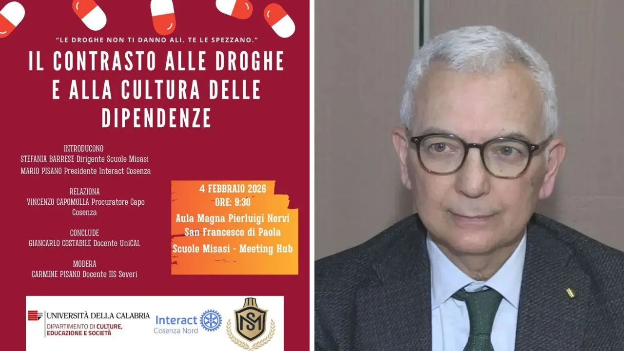 Cosenza, al Liceo “Misasi” il Procuratore Capomolla dialoga con gli studenti su droga e responsabilità educativa\n