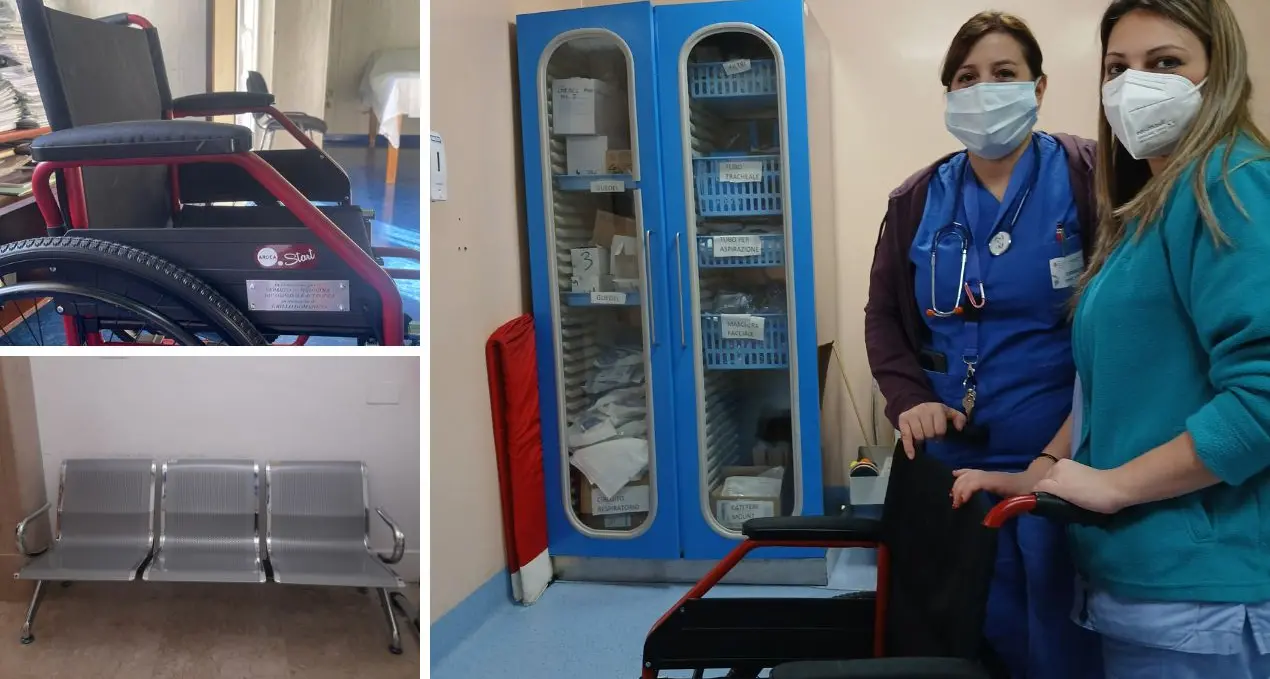 Sedie a rotelle per gli ospedali di Tropea e Vibo nel ricordo di un loro caro scomparso:\u00A0il dono di una famiglia di Zambrone\n