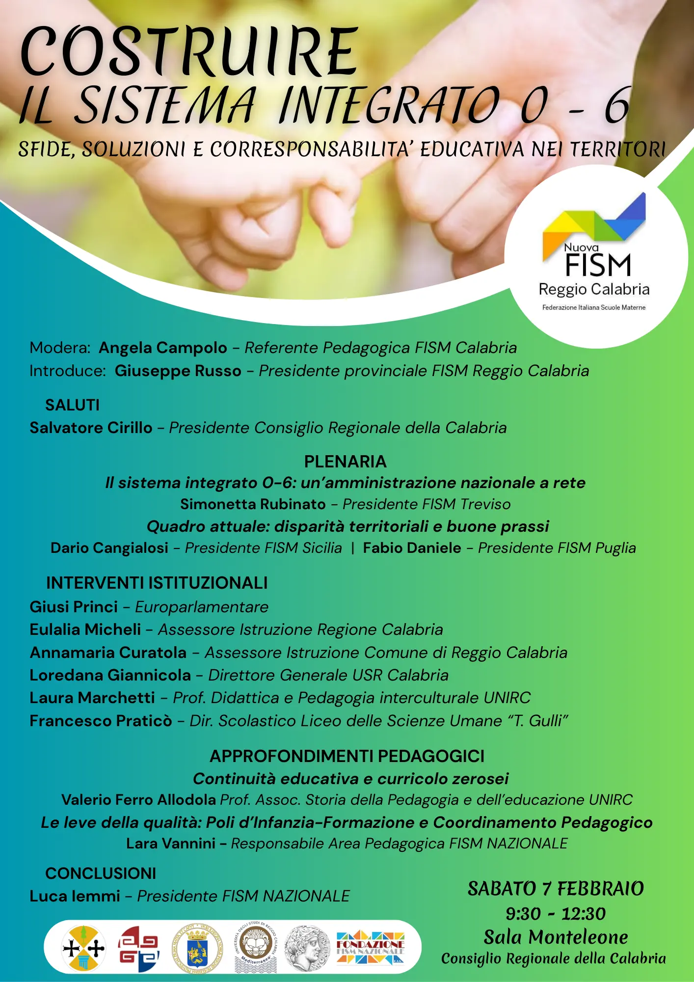 A Reggio Calabria il primo convegno regionale dedicato all’educazione dell’infanzia\n