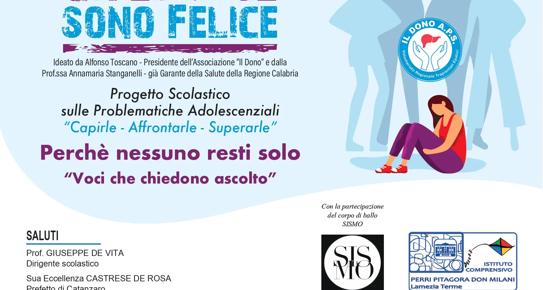 “Chiediti se sono felice”: il 6 febbraio a Lamezia Terme il quarto appuntamento del progetto dedicato ai giovani\n