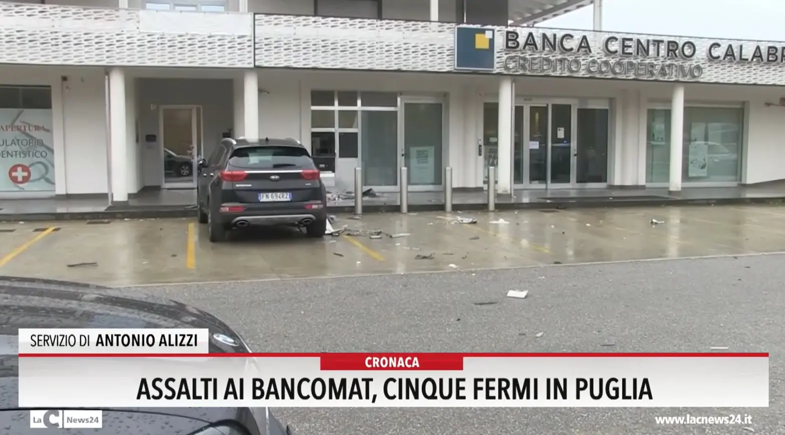 Assalti al bancomat, cinque fermi in Puglia