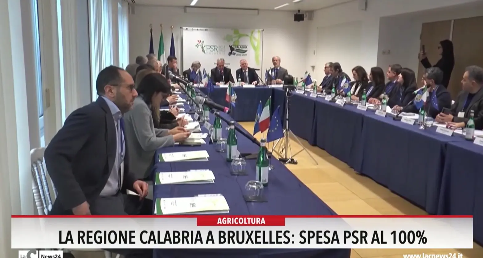 La Regione Calabria a Bruxelles: spesa Psr al 100%