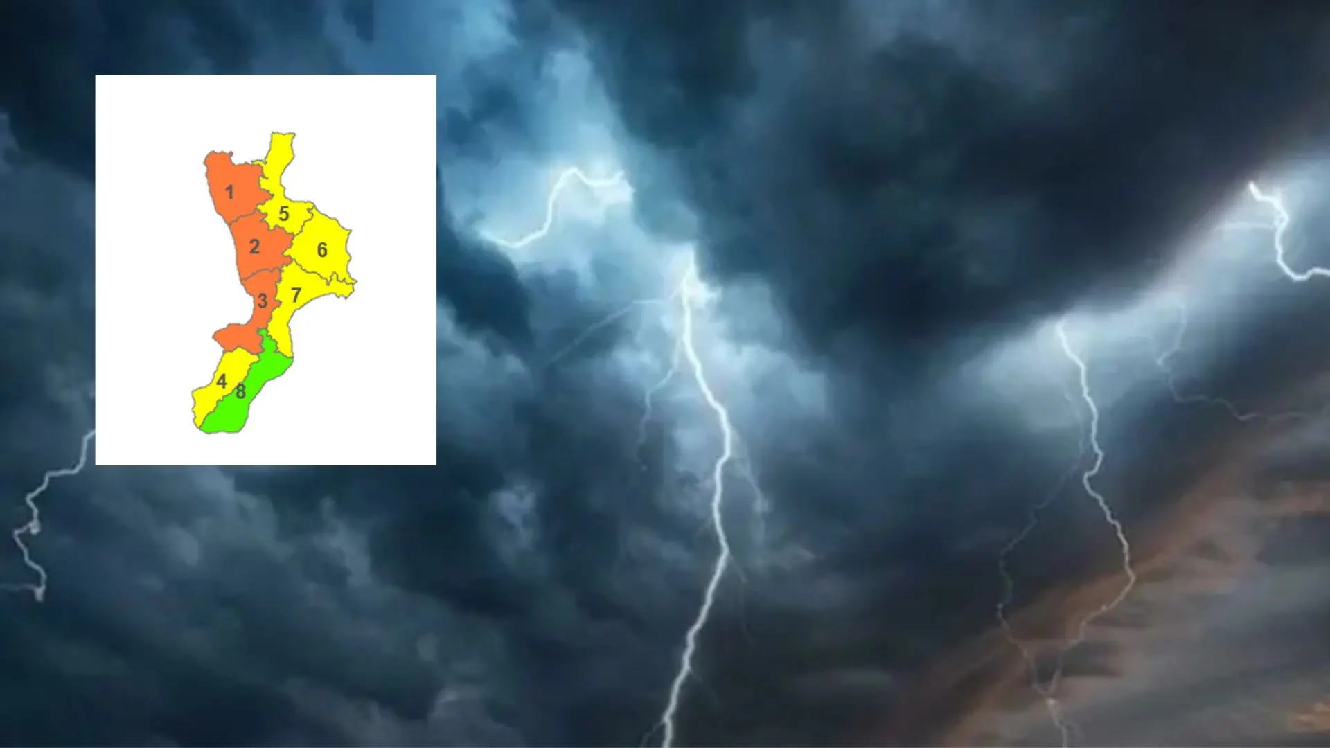 Ancora maltempo in Calabria, allerta arancione su parte della regione\u00A0domani: ecco le zone più colpite\n