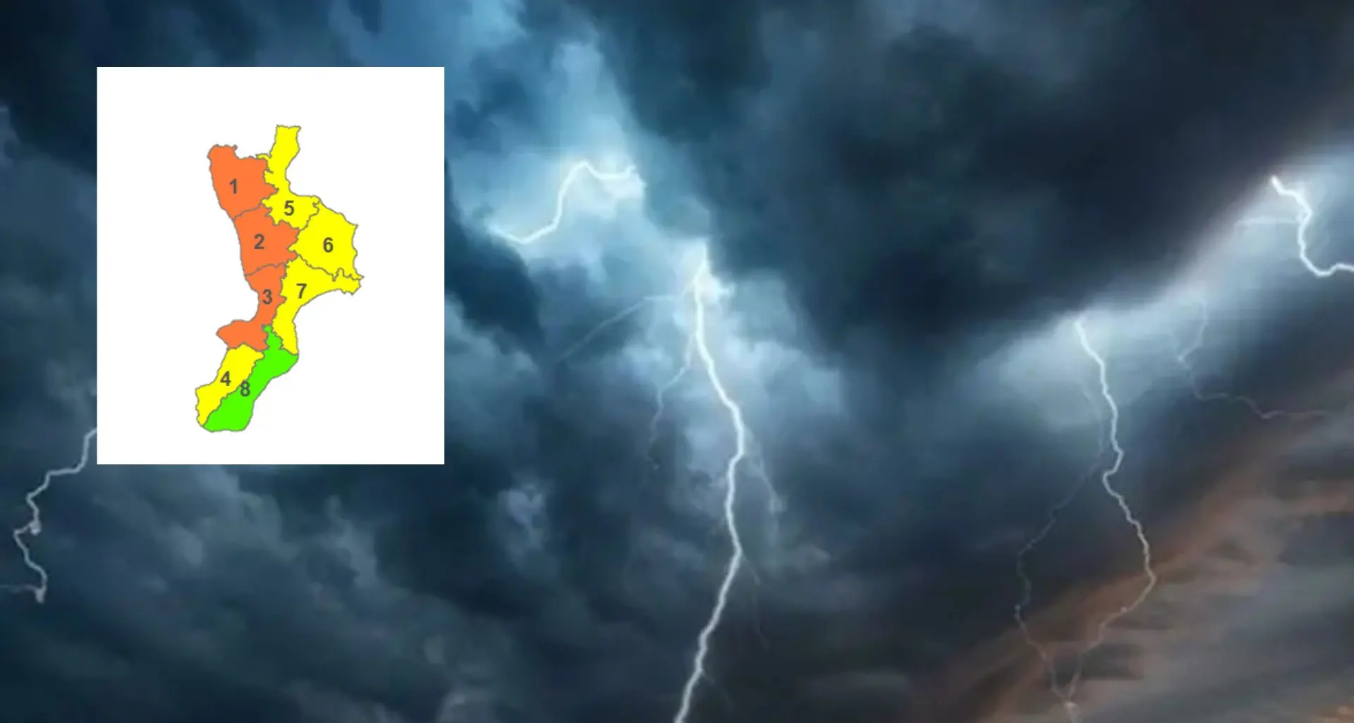 Ancora maltempo in Calabria, allerta arancione su parte della regione\u00A0domani: ecco le zone più colpite\n