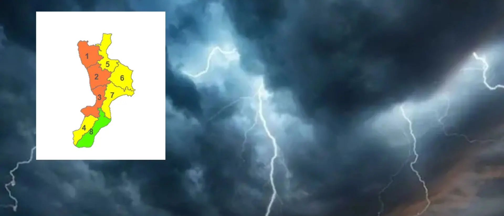 Ancora maltempo in Calabria, allerta arancione su parte della regione\u00A0domani: ecco le zone più colpite\n