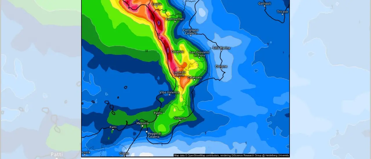 Allerta arancione in Calabria,\u00A0in arrivo forti temporali e vento oltre i 100 chilometri orari: le previsioni\n