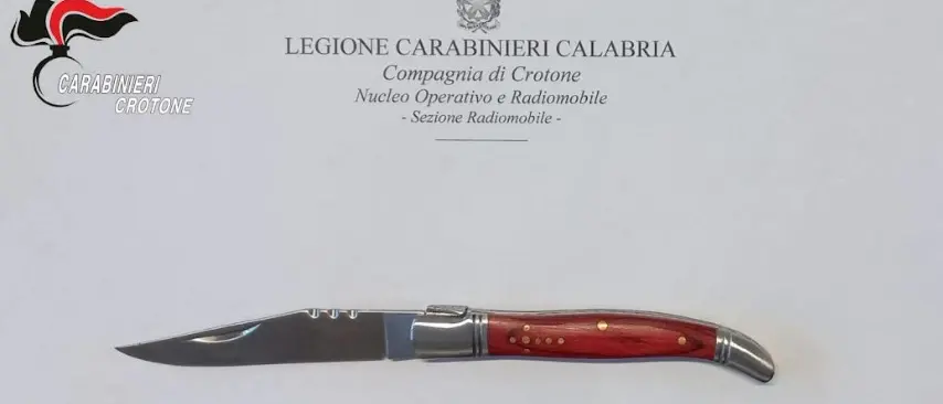 Controlli veicolari a Crotone, i carabinieri sequestrano 16 coltelli\n