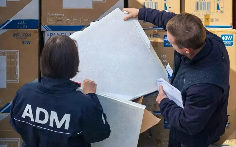 Gioia Tauro, maxi sequestro di pannelli led contraffatti: sigilli ad oltre 3mila prodotti. Denunciato importatore\n