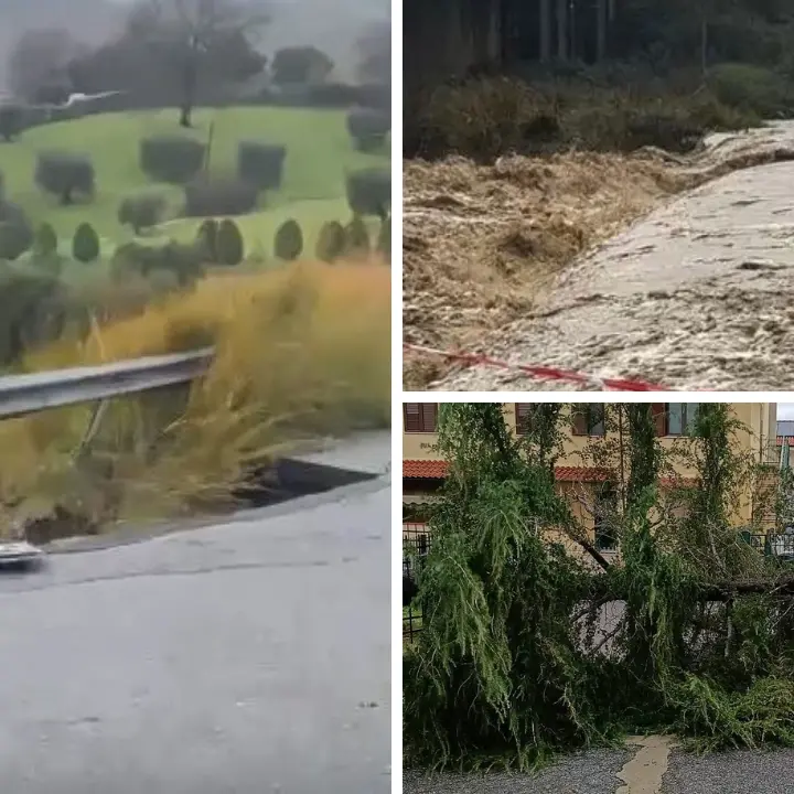 Maltempo, Altomonte particolarmente colpita: frana la Sp 120 e il fiume Grondo è in piena