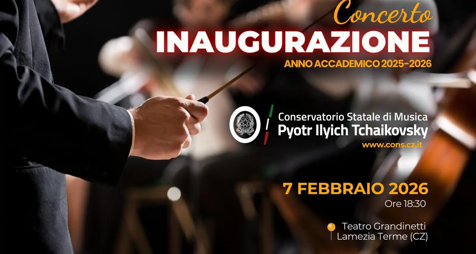 Concerto inaugurale dell’Anno Accademico 2025/2026 del Conservatorio “P. I. Tchaikovsky”\n