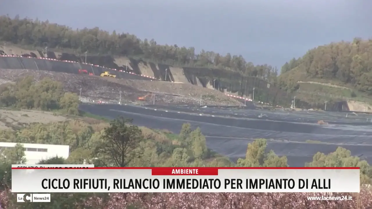 Ciclo rifiuti, rilancio immediato per impianto di Alli
