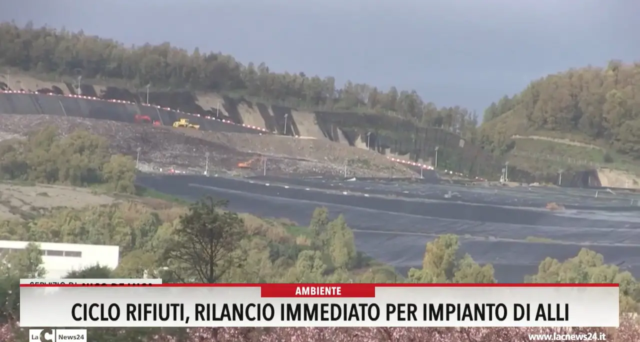 Ciclo rifiuti, rilancio immediato per impianto di Alli