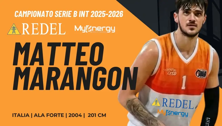 Matteo Marangon é un nuovo giocatore della Redel Reggio Calabria: la nota del club\n