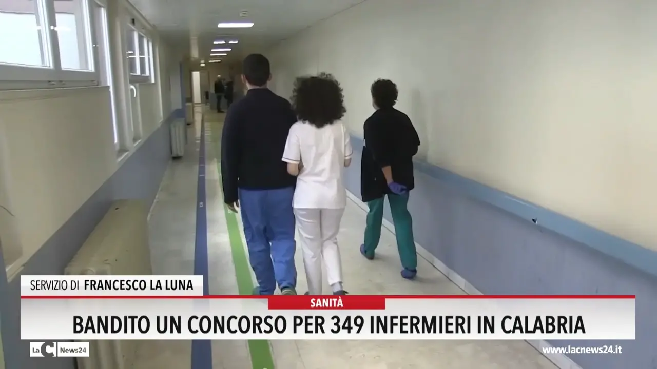 Bandito un concorso per 349 infermieri in Calabria