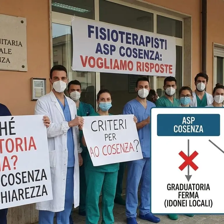 «La Calabria dimentica la riabilitazione»: i fisioterapisti idonei attaccano la Regione e l’ASP Cosenza\n