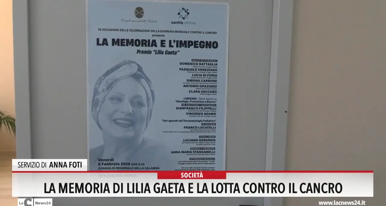 La memoria di Lilia Gaeta e la lotta contro il cancro