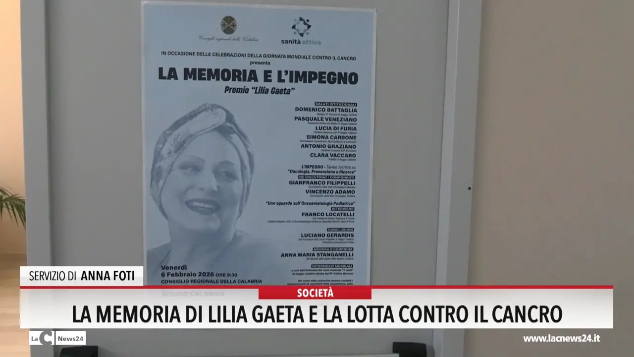 La memoria di Lilia Gaeta e la lotta contro il cancro