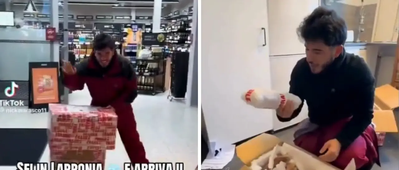 ‘Nduja al Polo Nord, la festa di alcuni ragazzi vibonesi in Lapponia all’arrivo del mitico “pacco”\n